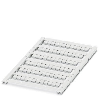 Phoenix Contact UniCard Terminal Marker; UCT1-TMF 5; for THERMOMARK PRIME/CARD; BLUEMARK CLED/LED; TOPMARK LASER; 72-Section; 5mm Width; White